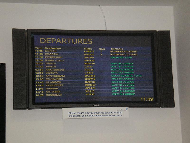 Amsterdam flight - more delays.JPG